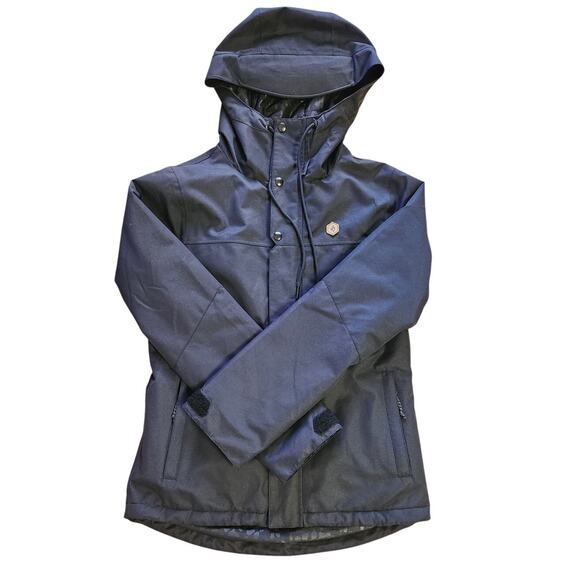 Volcom Bolts Like NEW Black 10K Snowboard Ski Winter Jacket Women Size XS - Picture 2 of 14